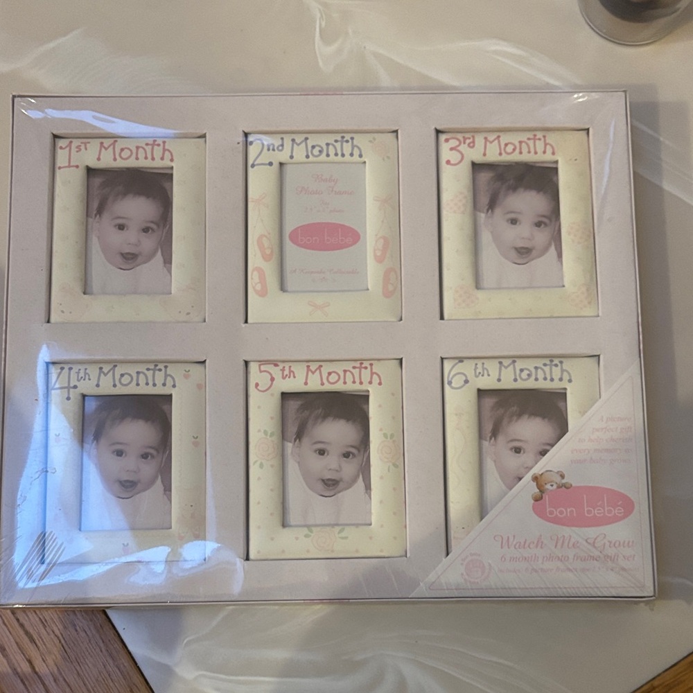 Bon Bebe Pastel Baby Milestone Frame Set